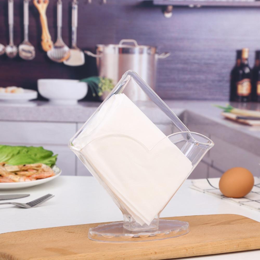 Acrylic Tissue Box Transparent Tissue Paper Dispenser Case Household Napkin Holder  Home