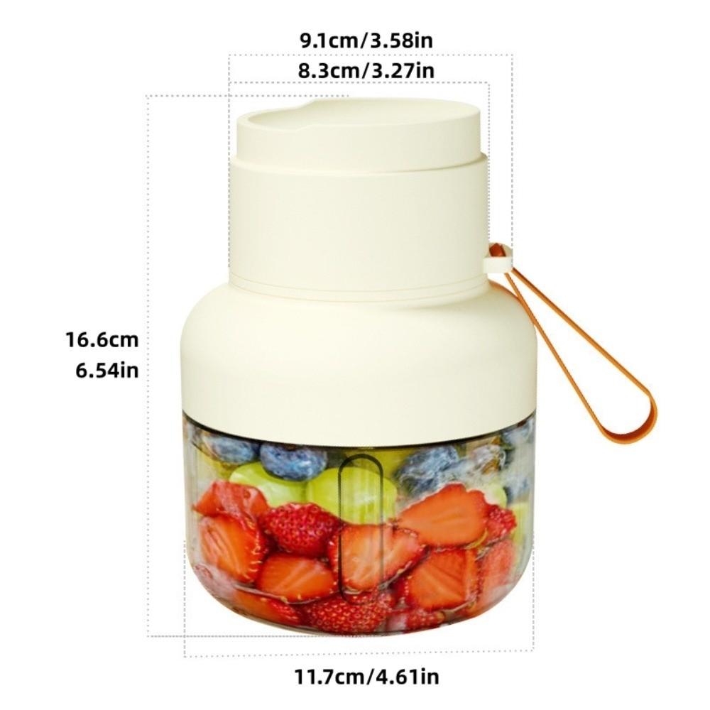 Large Capacity Portable Juicer Bucket USB Rechargeable Vegetable Fruit Blender Sports Use