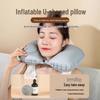 Portable U-Shaped Inflatable Travel Pillow for Neck and Cervical Spine Support