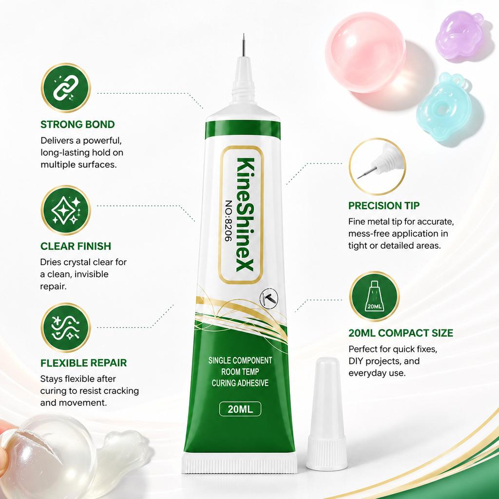 20ML TPR Repair Glue - Clear Strong Precision Adhesive for Soft Rubber & Toys