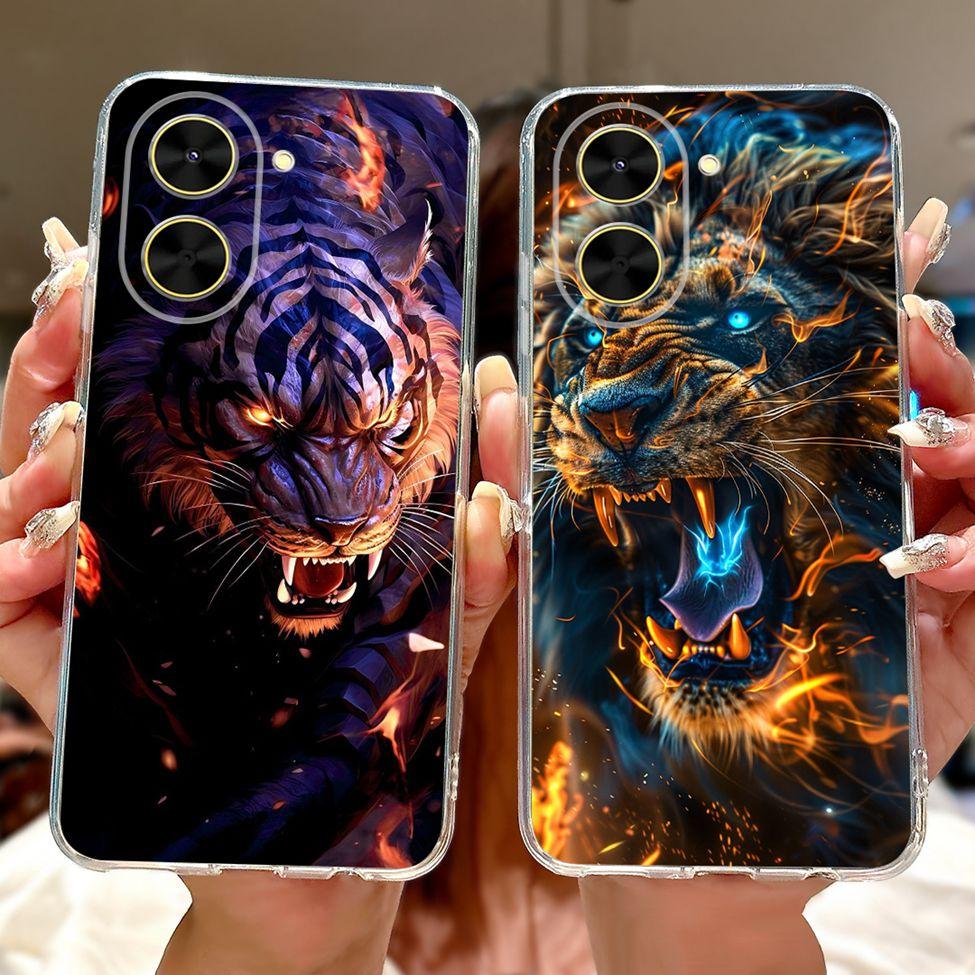 For Redmi A5 NFC 5G Case Cover Clear Luxury Kawaii Cute Cat Fashion Flowers Funny Painted Soft Phone Case For Redme A5 NFC 5G