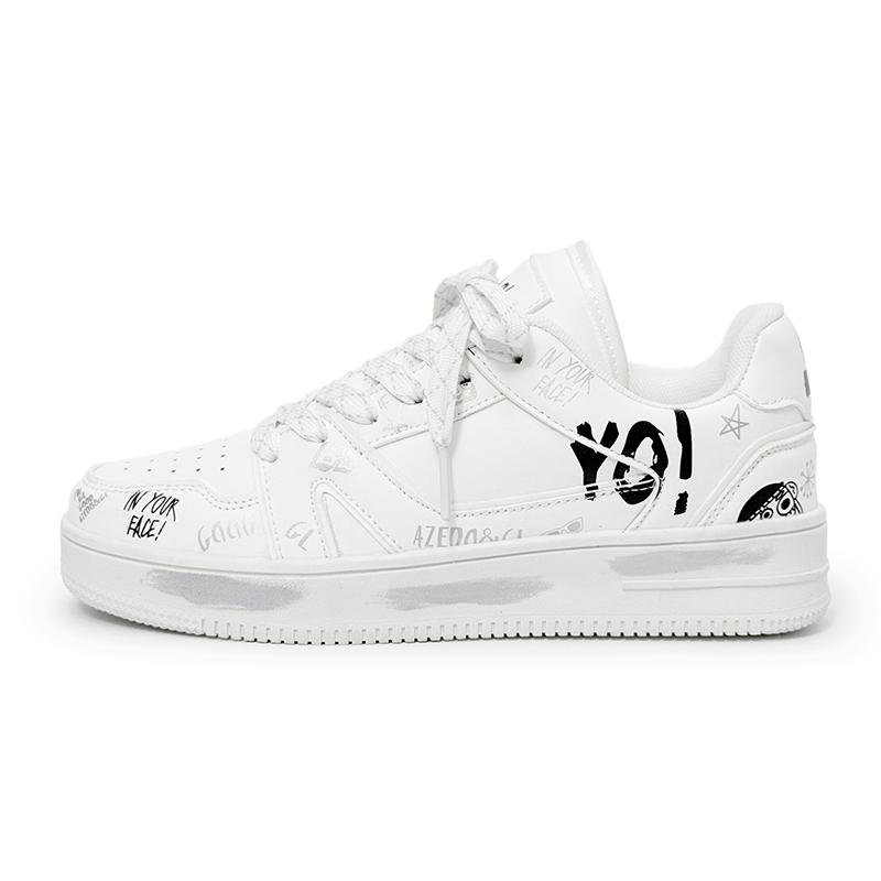 

Fashion Sneaker Casual Men Designer Easy Matching Board Shoes Fashion Microfiber Leather Breathable Height Increased Flat Platform Shoes 44 слоновая кость