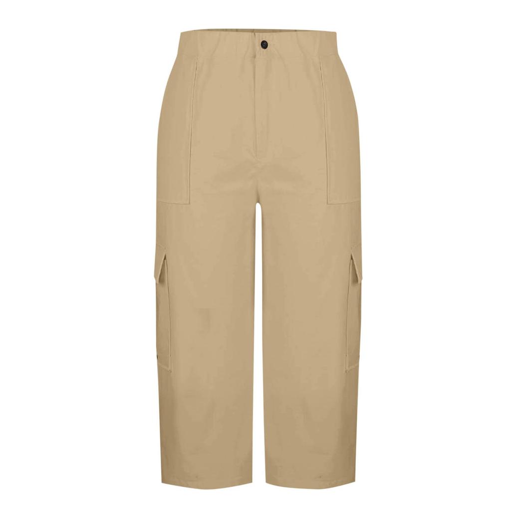 Damen Cargo-Caprihose Mit Taschen Leicht Schnelltrocknend Reise Wandern Sommerhose Für Freizeit