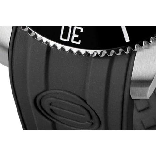 EPOS EROWP 500m Water Resistant Automatic Diver's Watch with Ceramic Bezel, Sporty Design, Men's Black, 3504BKR