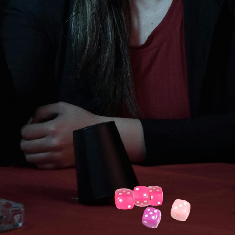50 Pcs Six Sided Dices Acrylic Dices Board Game Acessories Table Game Dices Colorful Dices for Game