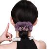Blumen-Stirnband Organza Haarband Damen High-End Sinn Leichter Luxus Stil Dickdarmring Temperament Hochelastisches Gummiband Kopfblume
