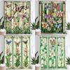 Colorful Butterflies And Flowers Screen Pattern Shower Curtain, Bathroom Decorative Shower Curtain, Home Curtain With Hooks