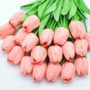 10 ks Umělá květina Realistický dotek Tulipán Scrapbooking Váza Domácí dekorace Svatba Zahrada Oblouk Girlanda Kytice ke Dni matek diy