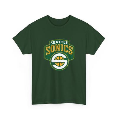 Seattle Supersonics Printed T-Shirt Defunct NBA Basketball Team Collectible