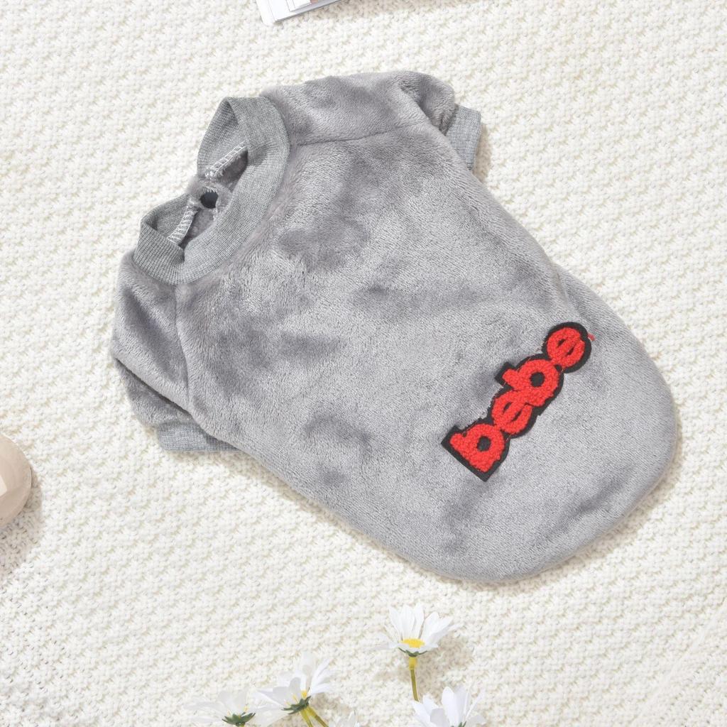 Arctic Velvet Leopardenmuster Haustierkleidung für Katzen & Hunde: Verdicktes Herbst-/Winter-Outfit für Schnauzer & Corgis