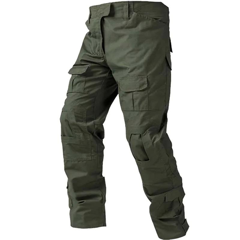 Costumes Verts Uniforme d'Extérieur Vêtements pour Hommes Survêtement Chemises Pantalons Cargo Paintball Ensembles pour Hommes Résistant à l'Usure