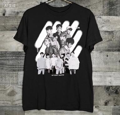 Ikononon Eternal World Tour 2026 Kpop Korean Male Group Unisexs And Unisexs Matching Trendy Pure Cotton Tshirt