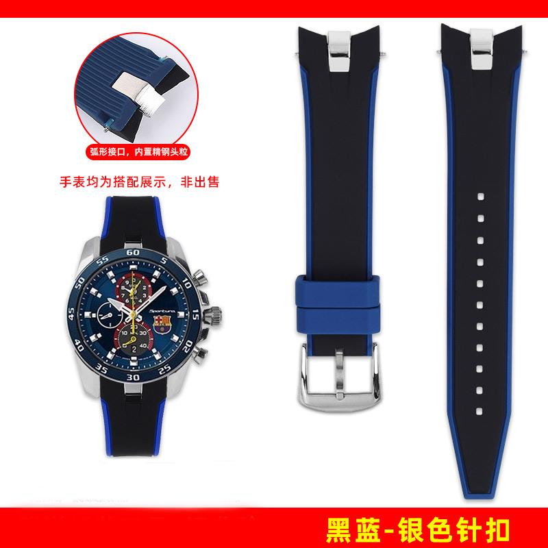 21mm Gebogenes Gummiarmband für Seiko SPORTURA Serie SNAE93J1 SPC089 Armband Sport Wasserdichtes Silikon-Uhrenarmband Zubehör