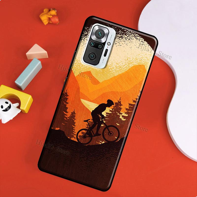 Etui na rower górski MTB do Xiaomi Redmi 10 9 9T 9A 9C Pokrowiec Coque do Redmi Note 11 Pro 7 8 9 10 Pro 10S 11S