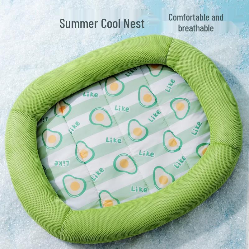 Cooling Sandwich Bib Dog House with Cool Mat for Small and Medium Dogs and Cats - Spring and Summer Pet Supplies