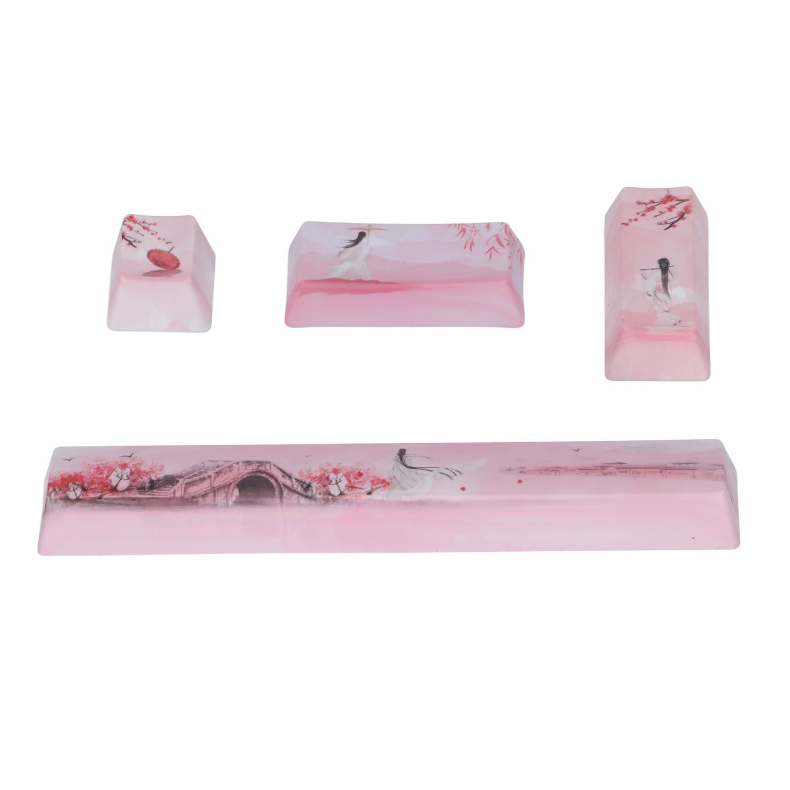 

4 шт. Колпачки клавиш Пробел ESC Enter Enter на цифровой клавиатуре Высокая прочность Износостойкость Яркие цвета Механические