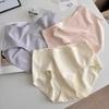 Women Mid Waist Pure Cotton Seamless Antibacterial Breathable Solid Panties