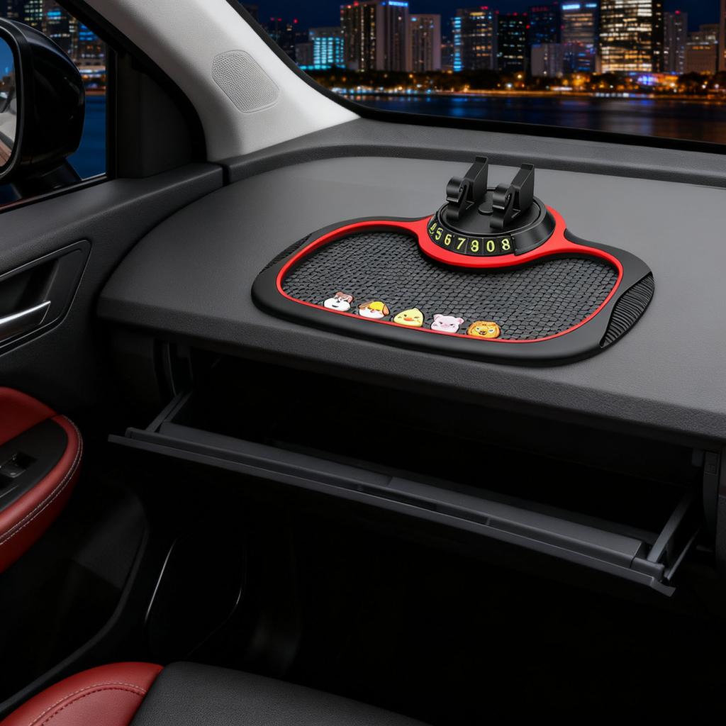 Multifunction Car - Mat With Auto Phone Holder And Extra Large Pad For Phones, Keys, Gadgets