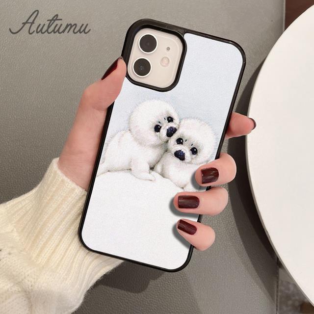 

Baby Seals Phone Case for iPhone 17 Air 15 16 16e 11 12 13 14 Pro Max Plus Cover coque Fundas Shell iPhone 13