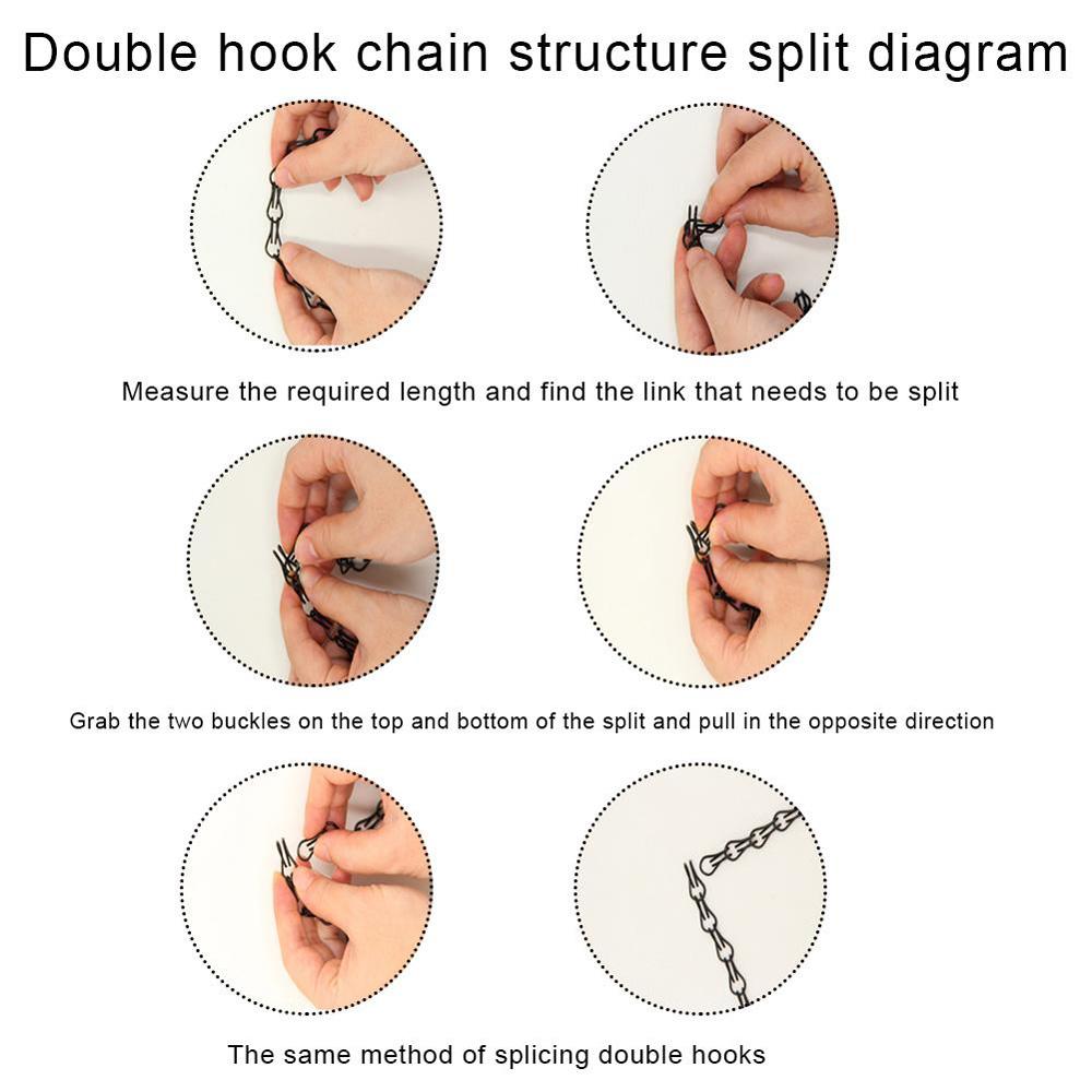 Metal Hanging Chain 24/50/90cm Flower Pot Basket Bird Feeders Planters Lanterns Hanging Chains Wedding Home Garden Plant Hangers