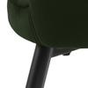 Ranja UPHOLSTERED CHAIR, olive green, METAL LEGS