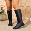 Spring And Autumn Sexy And Comfortable Low Heel Knee Length Boots Fashion New Style Warm Plus Size Women'S Casual Fashion Boots