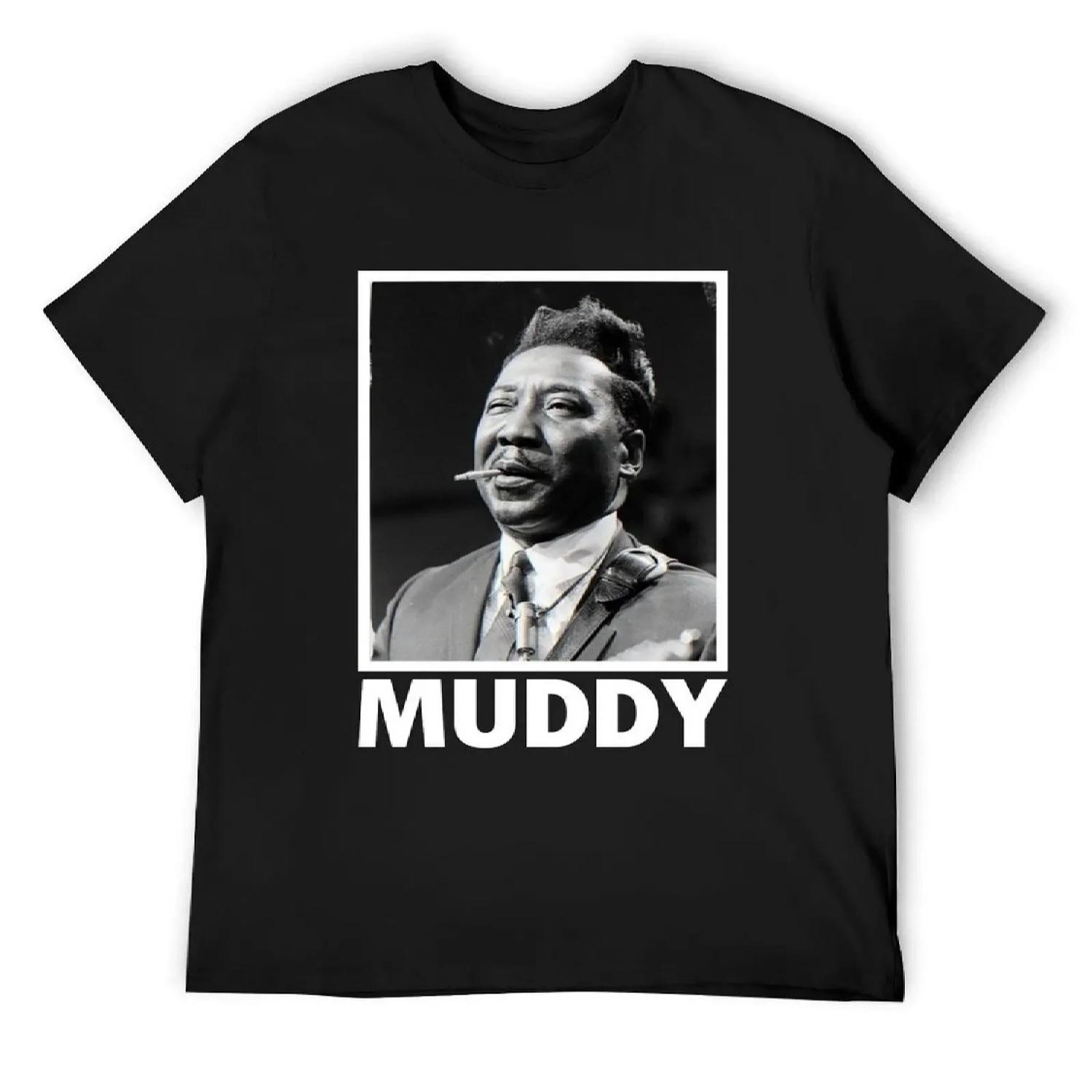 

Blues Waters Icon Tribute Muddy Art Gift Fan T-Shirt graphics sublime Personalized t-shirt mens t shirts pack XXXXXL чорний