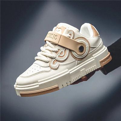2024 New Men's Designer Skateboard Sneakers Spring Fashion Beige Mens Platform Shoes Hip Hop Sneakers Men Casual Sports Shoes
