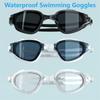 Adjustable Silicone Swim Cap Anti-fog Diving Eyewear Adult Swimming Goggles Set  Summer