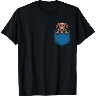 T-shirt Maman Labrador Retriever Chocolat Amoureux de Chien de Poche Mignon