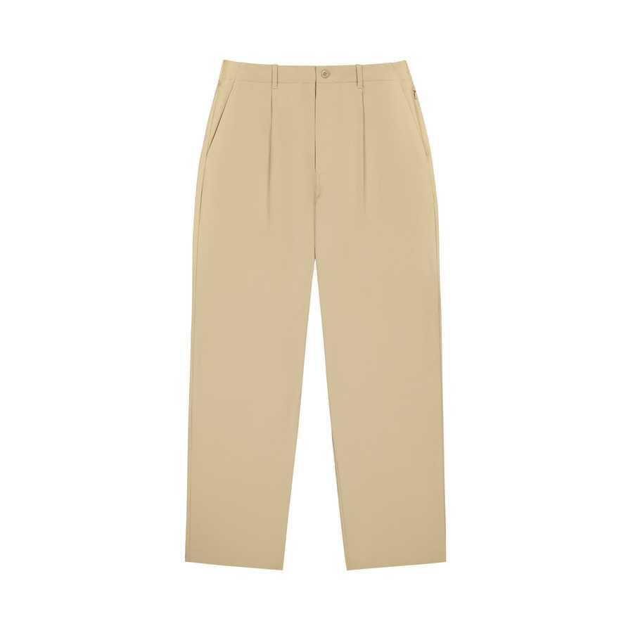 New Balance Casual Pants Men s Dark Khaki Moderate Straight Fit Pants NTF18041-DB L