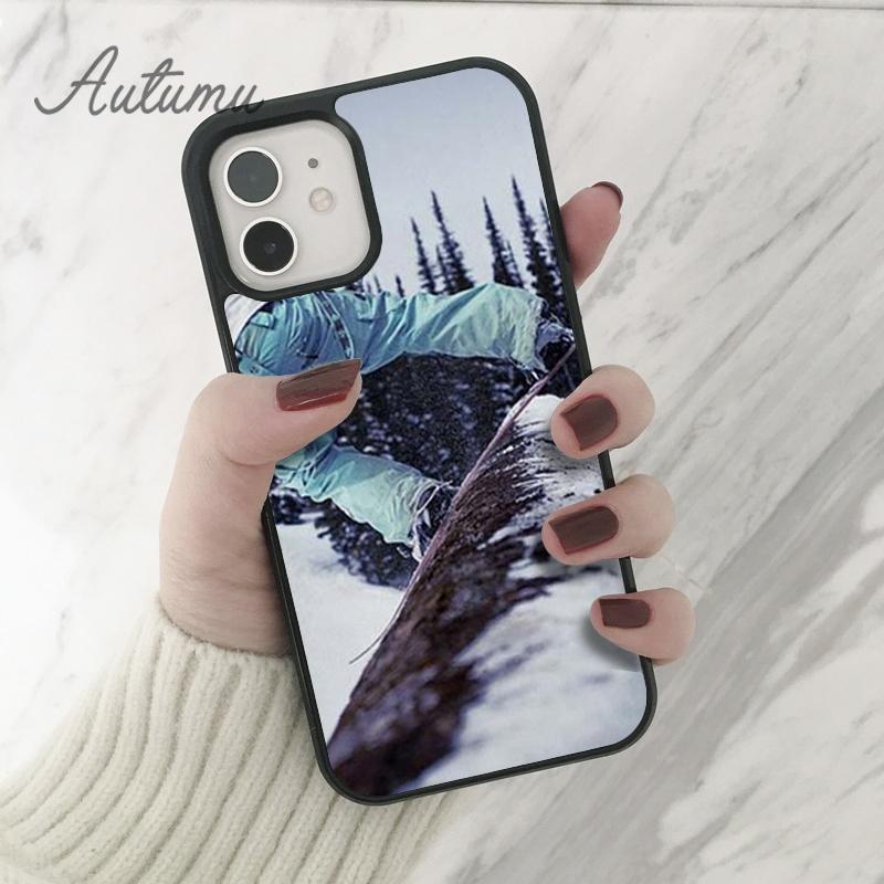 Snow Or Die Ski Snowboard Handyhülle für iPhone 11 12 13 14 Pro Max mini XR XS SE 2020 6S 7 8 Plus Samsung Galaxy S21 S22 Cover