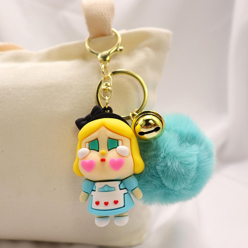 Crying Baby Keychain Pendant Three-dimensional Cute Girl Schoolbag Pendant Pendant Couple Car Key Chain Cartoon