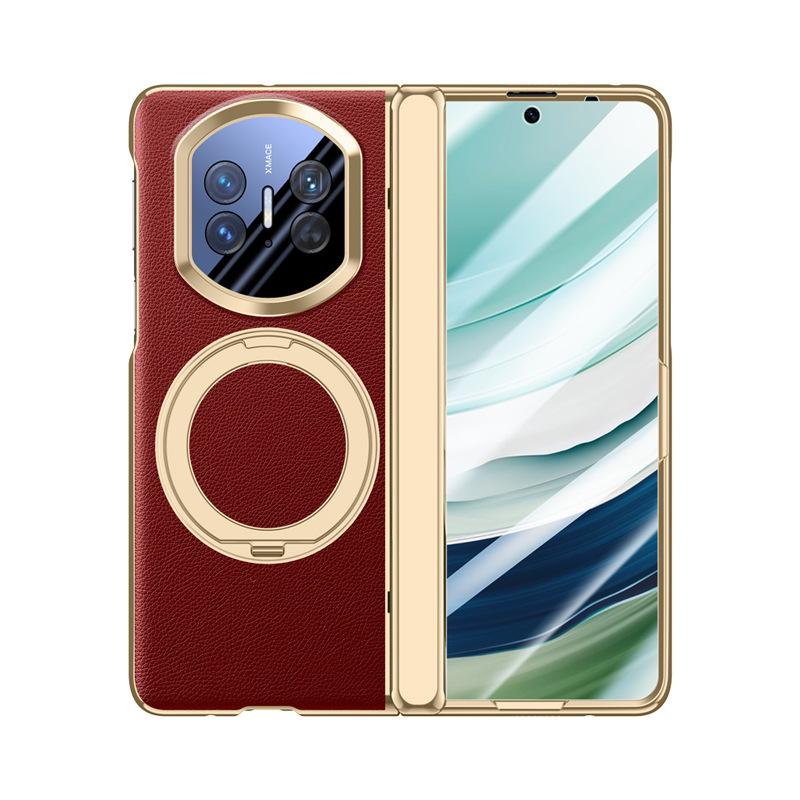 Applicable to Huawei matex5 mobile phone case film integrated rotating bracket magnetic suction X5 collector's edition central axis hinge anti-drop m