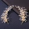 Beaded Bridal Headband Zinc Zinc Alloy Leaf Bridal Tiara Hair Vine Premium Women Hair Jewelry  Bridesmaids