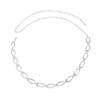 Retro Boho Punk Metall Körperkette Elliptische Form Minimalistische Taillenkette Unregelmäßige Hohlkörperketten Schmuck Damen Mode