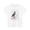 Crow Japanese Art T-Shirt Mens Womens Tees Top, Raven Japanese Kyosai Woodblock Women Men Shirt