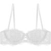 New popular French tube top strapless underwear women's suit thin big breasts show small lace gathering sexy bra cover