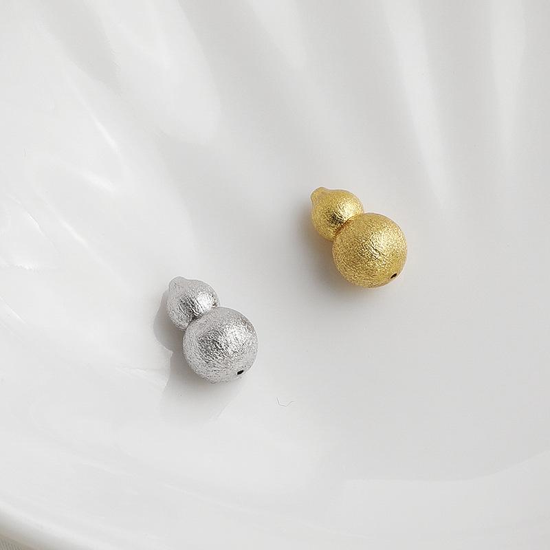 Gold-Plated Silk Thread Gourd Screw Clasp Crystal Necklace DIY Accessories