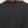 Kaslead New Arrival Women's Clothing Fashion Style Stylish Simple and Versatile Double-Sided Leopard Print Stuffed Outwear