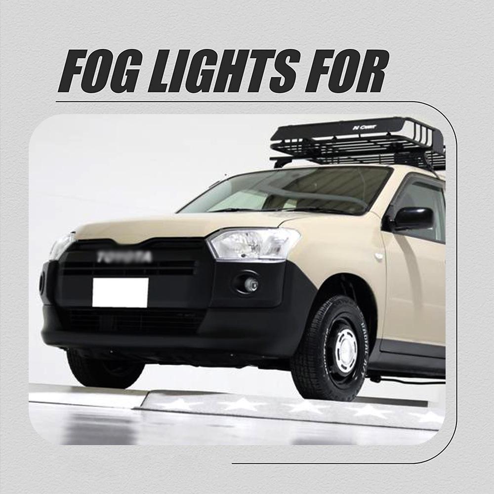 Compatible with 2016-2022 Toyota Probox: Front Fog Light and Daytime Running Light Set with Light Frame