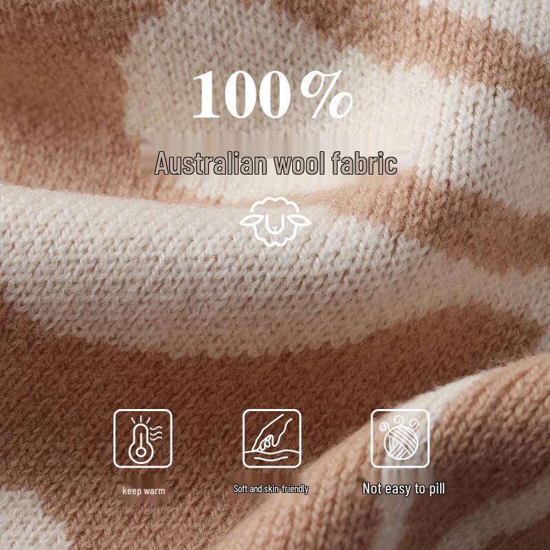 Hengyuanxiang Women's 100% Wool Warm Knitted Scarf & Shawl