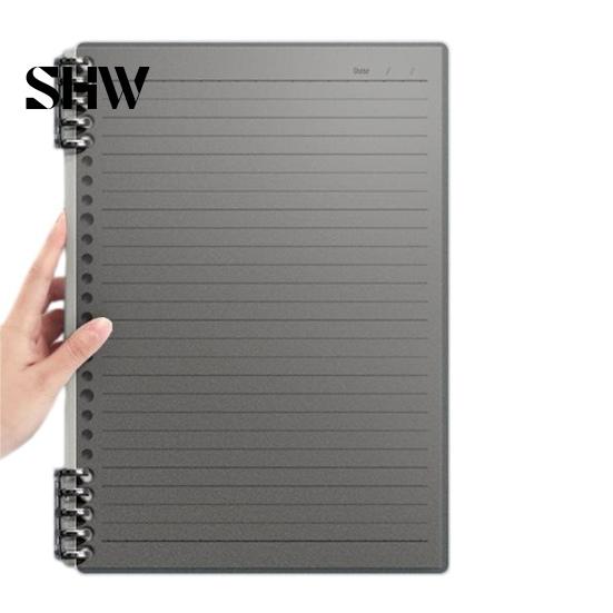 Study Supplies for Classroom A5 Spiral Notebook, Lined /Horizontal Grid/Blank Inner Page, Multifunctional Writing Pad Morandi Solid Color Cover