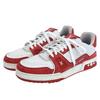 Louis Vuitton Trainer Line Sneaker #54 Herren Rot x Weiß 10" 1AANFH 22 Schuhe 6.5 Rot / Weiß Gebraucht