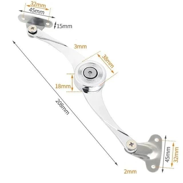 Factory Direct Hydraulic Randomly Stop Hinges,Kitchen Cabinet Door Adjustable Hinge Furniture Lift Up Flap Stay Support Hardware