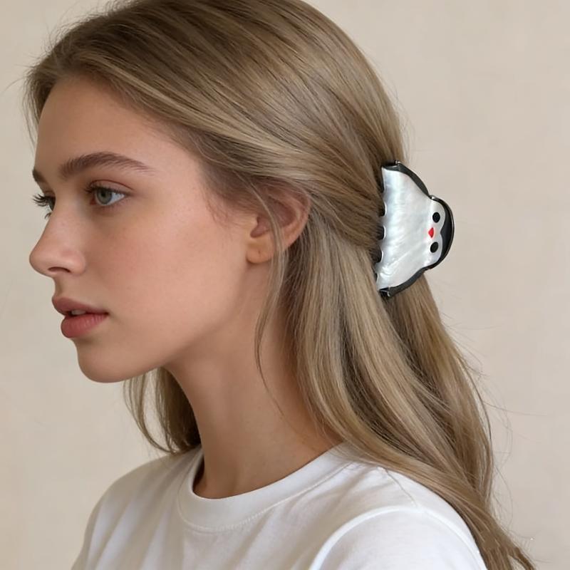 Creative Funny Acrylic Coffee Cup Design Hair Clip Elegant Fashion Shark Clip Hair Accessories