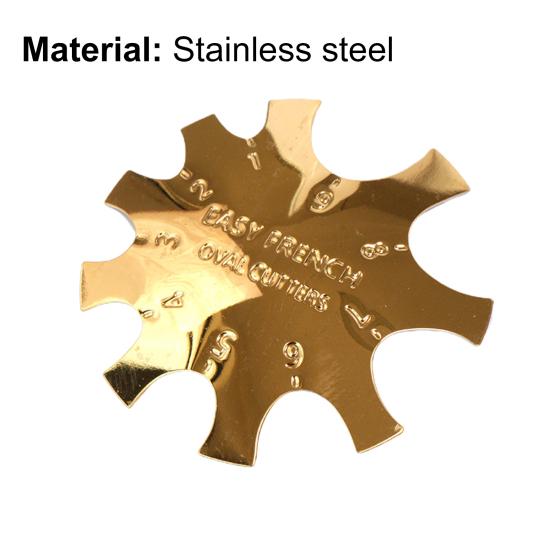 Nail Cutter Plate French Manicure Rust-Proof Stainless Steel Nail Art Manicure Edge Trimmer for Female