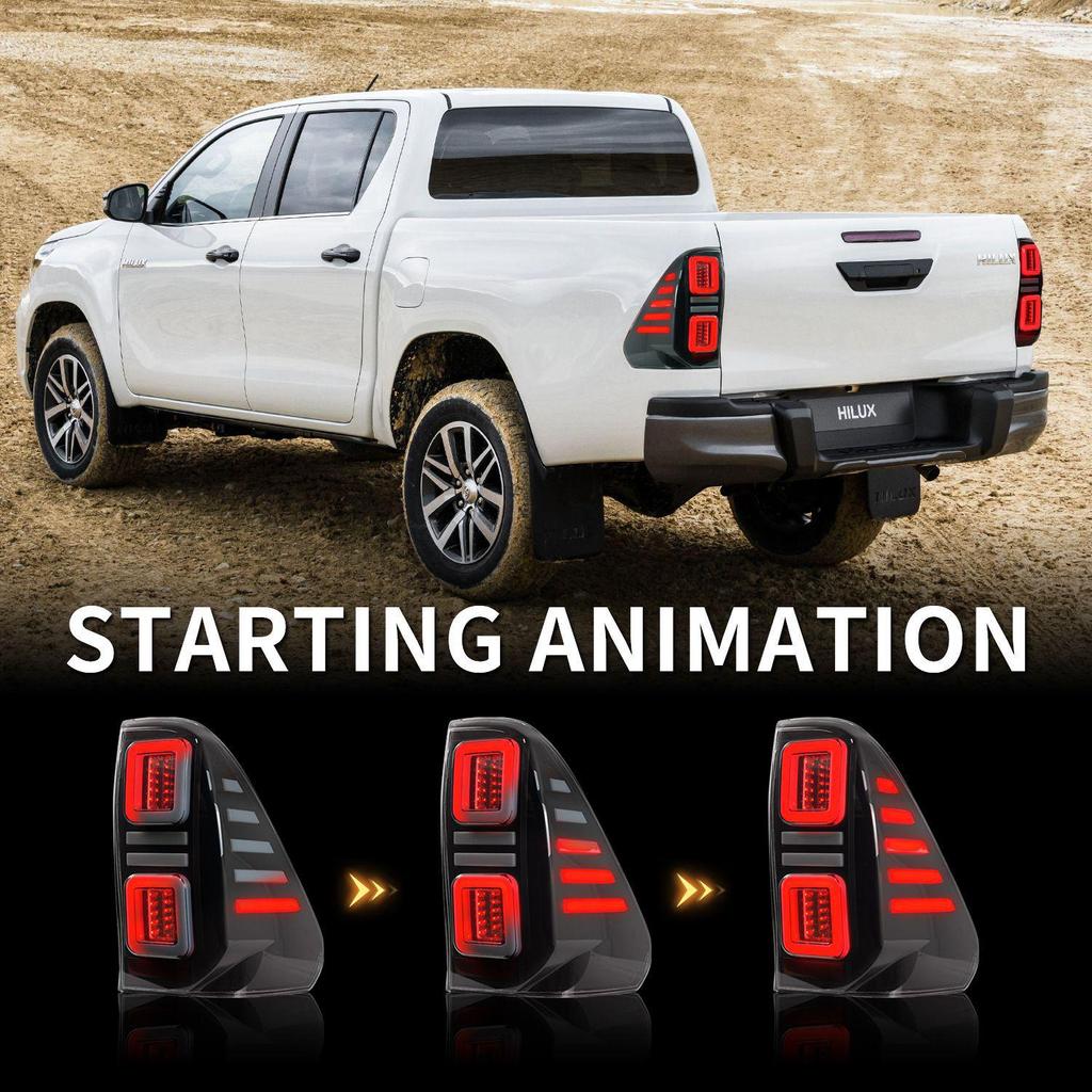 Tail Light Assembly & Turn Signal for 2016-2023 Toyota Hilux REVO Modification