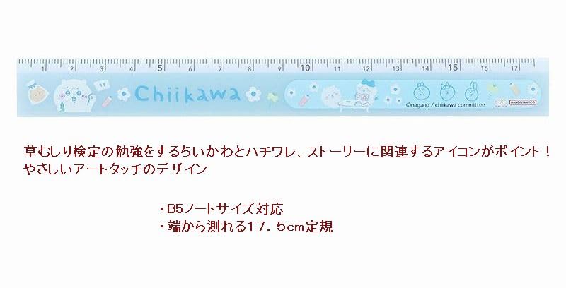 Chiikawa Schreibwaren-Set für die Grundschule Kompaktes Bleistift-Set und ein Lineal zum Messen von Perfekt für die Schule oder Geburtstagsmädchen Beidseitig