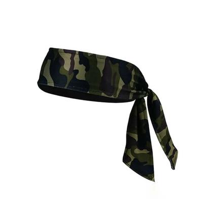 Hairband, Running Headband, Military Wipe, Foam Head Tie, Scarf-style Military-style Band, Sweat-absorbing Workout Headband